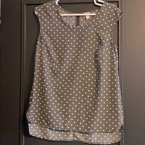 Grey Polka dot shirt